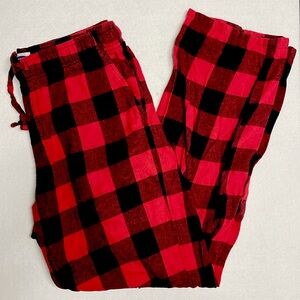 Flannel buffalo plaid pocket pants